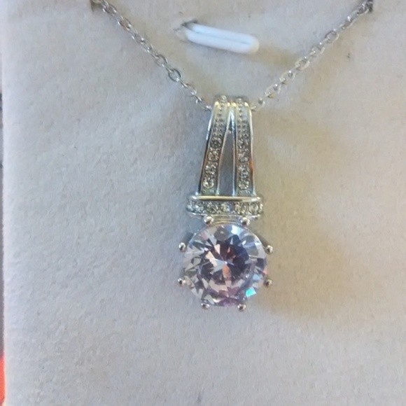 estate 925 Jewelry - 2.00ctw AAA Diamond Solid 316L Stainless Pendant